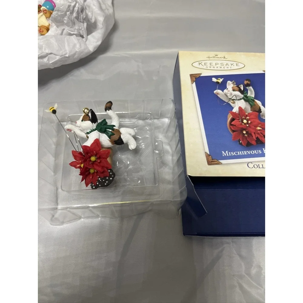 Hallmark Keepsake Mischievous Kittens Ornaments Lot of 4 Series in Packaging